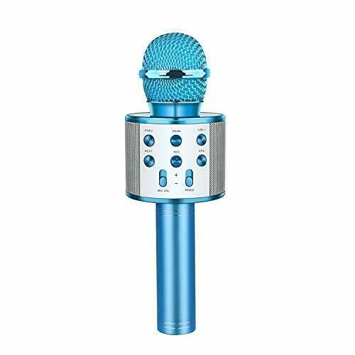 WS858 Wireless Bluetooth Karaoke Microphone ,Portable karaoke wireless microphone for Home Party Birthday