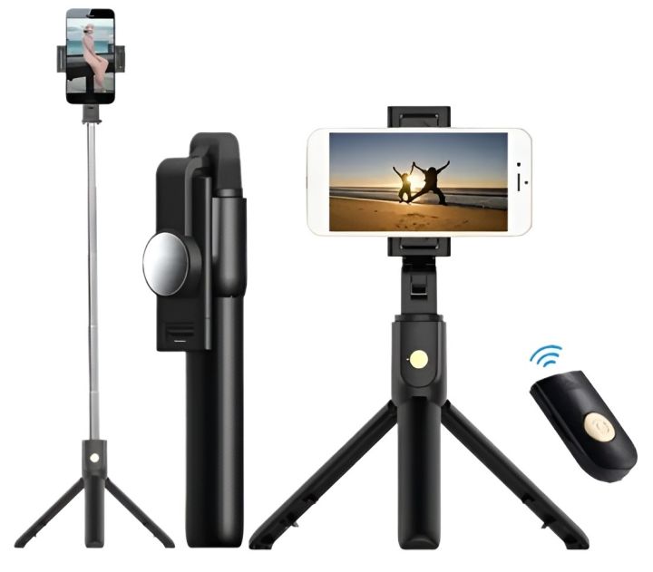 K10s 2in1 Wireless Selfie Stick & Tripod (3.5 Feet)