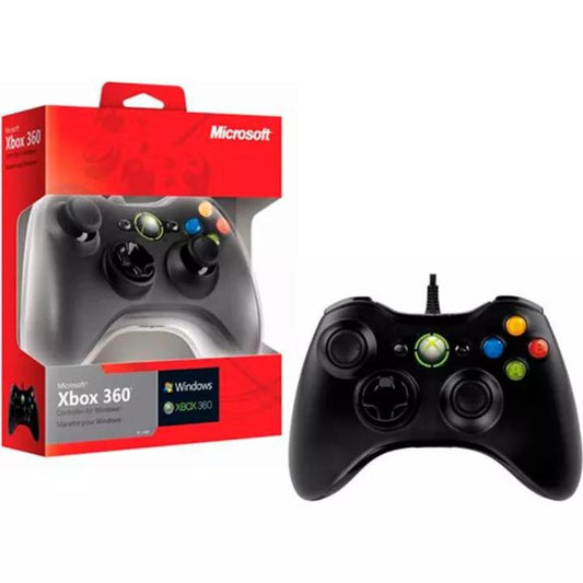 XBOX360 DUAL SHOCK BLACK WIRED