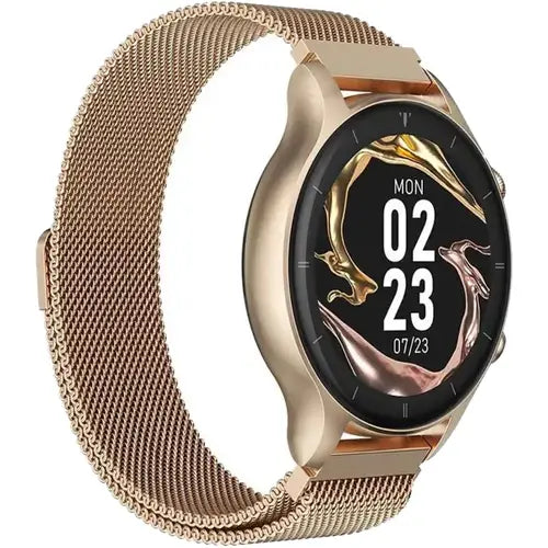G-TiDE R1 Classic Gold Bluetooth Calling Smart Watch